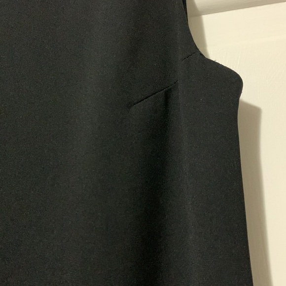 Liz Claiborne sleeveless black dress with optional slits with zippers both sides - Picture 6 of 13